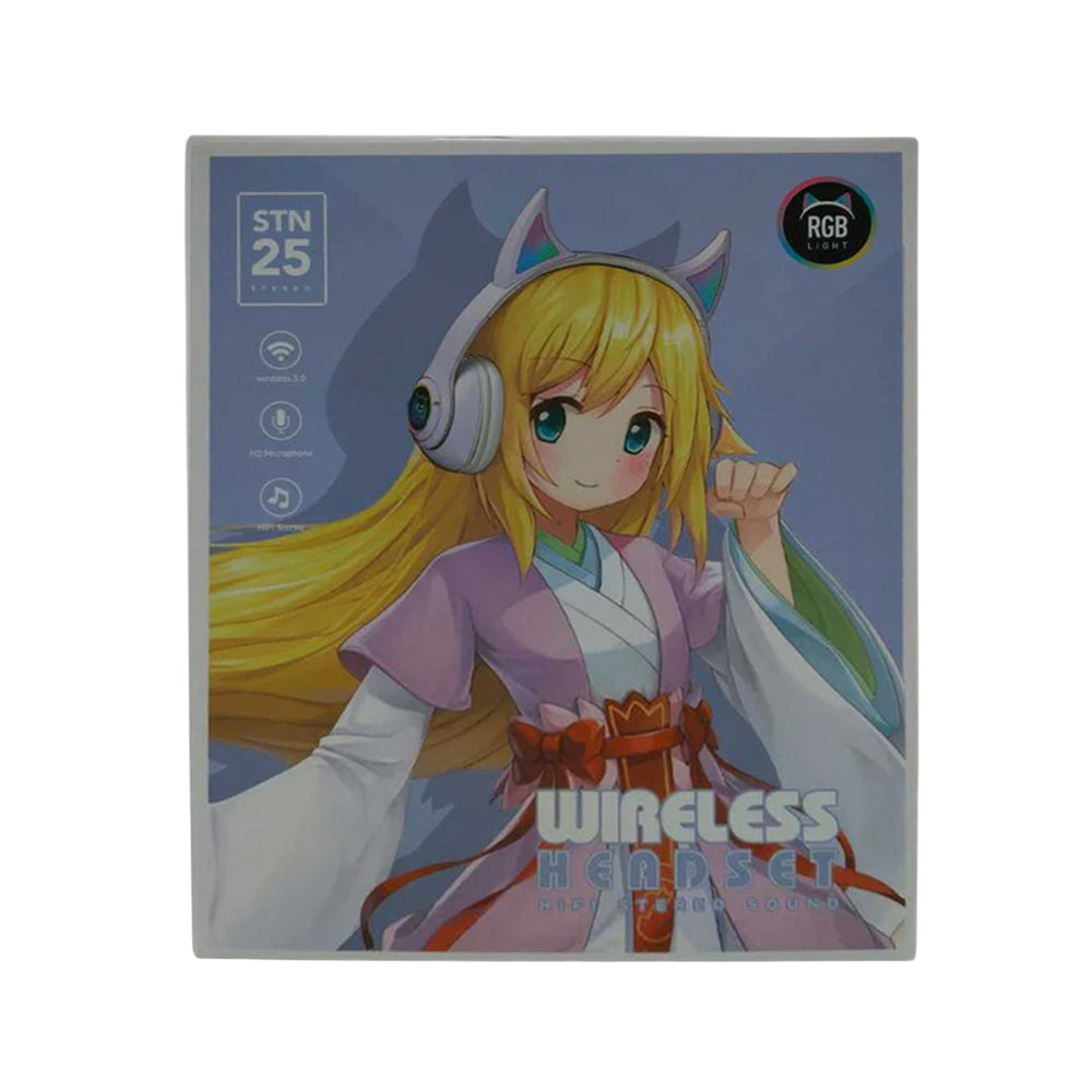 Auriculares Bluetooth Cuernitos RGB