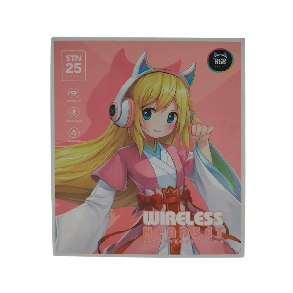 Auriculares Bluetooth Cuernitos RGB