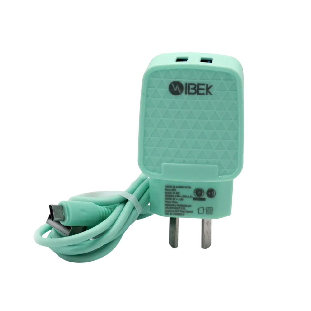Cargador Ibek 4.8A Micro USB