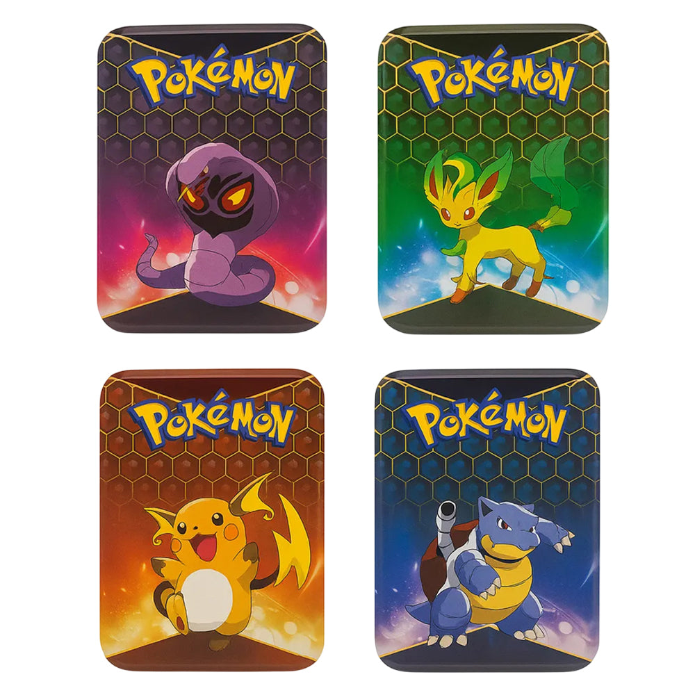 Lata Pokemon XL- 80 cartas TCG + Especial + Tablero