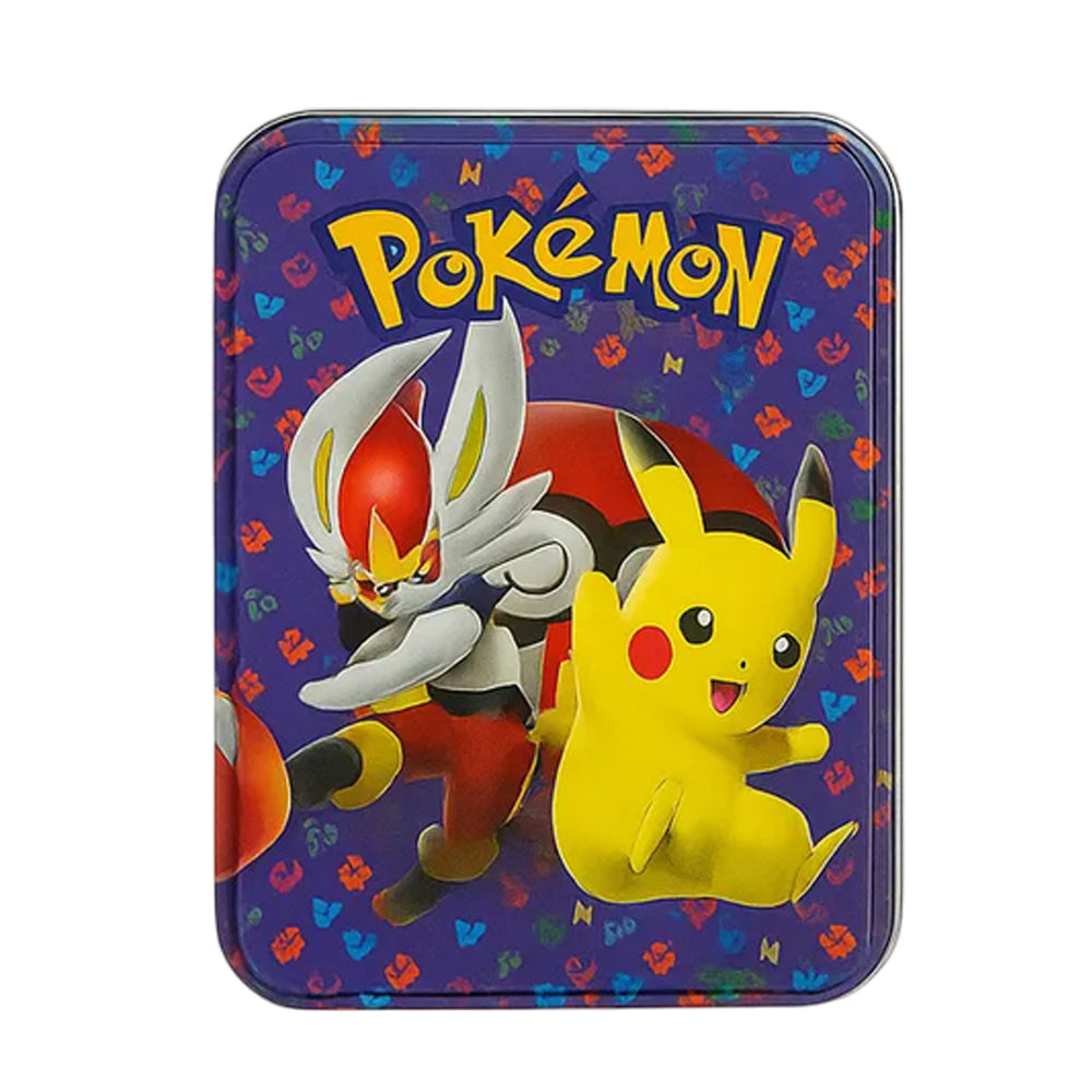 Lata Pokemon XL- 80 cartas TCG + Especial + Tablero