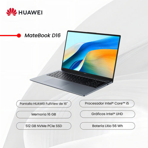 Notebook Huawei Matebook D16 Core I5 16 Gb De Ram 512 Gb Ssd 16