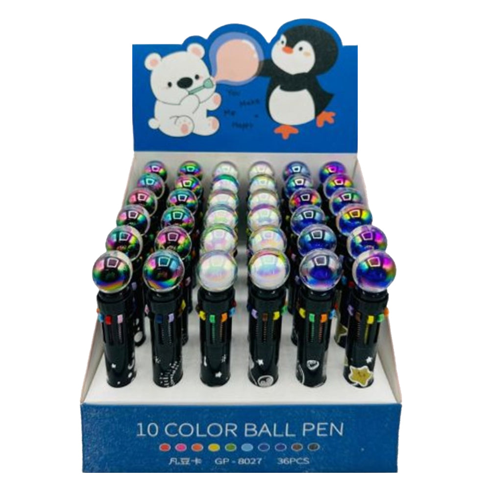 Lapicera 10 colores en 1 - Burbujas