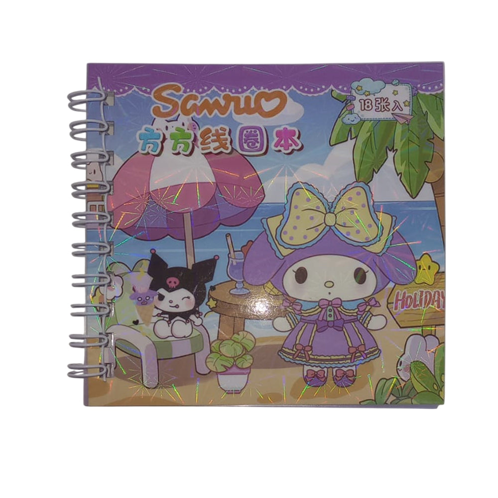 Libreta con Stickers Kuromi