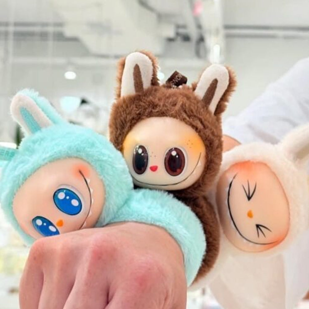 Pulsera Brazalete de Peluche Labubu Cabeza
