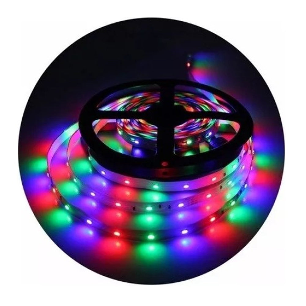 Tira Led 5050 Rgb Ic 5 Metros Ip67 Audio Ritmica 5v