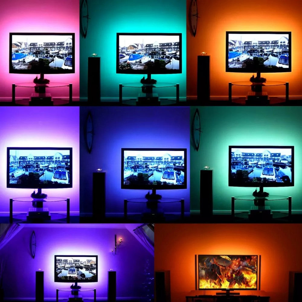 Tira Led 5050 Rgb Ic 5 Metros Ip67 Audio Ritmica 5v