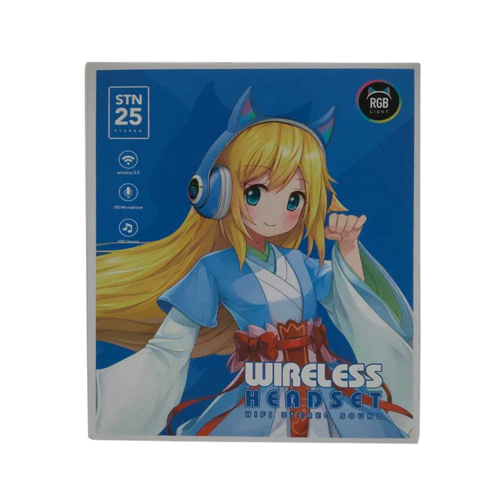 Auriculares Bluetooth Cuernitos RGB