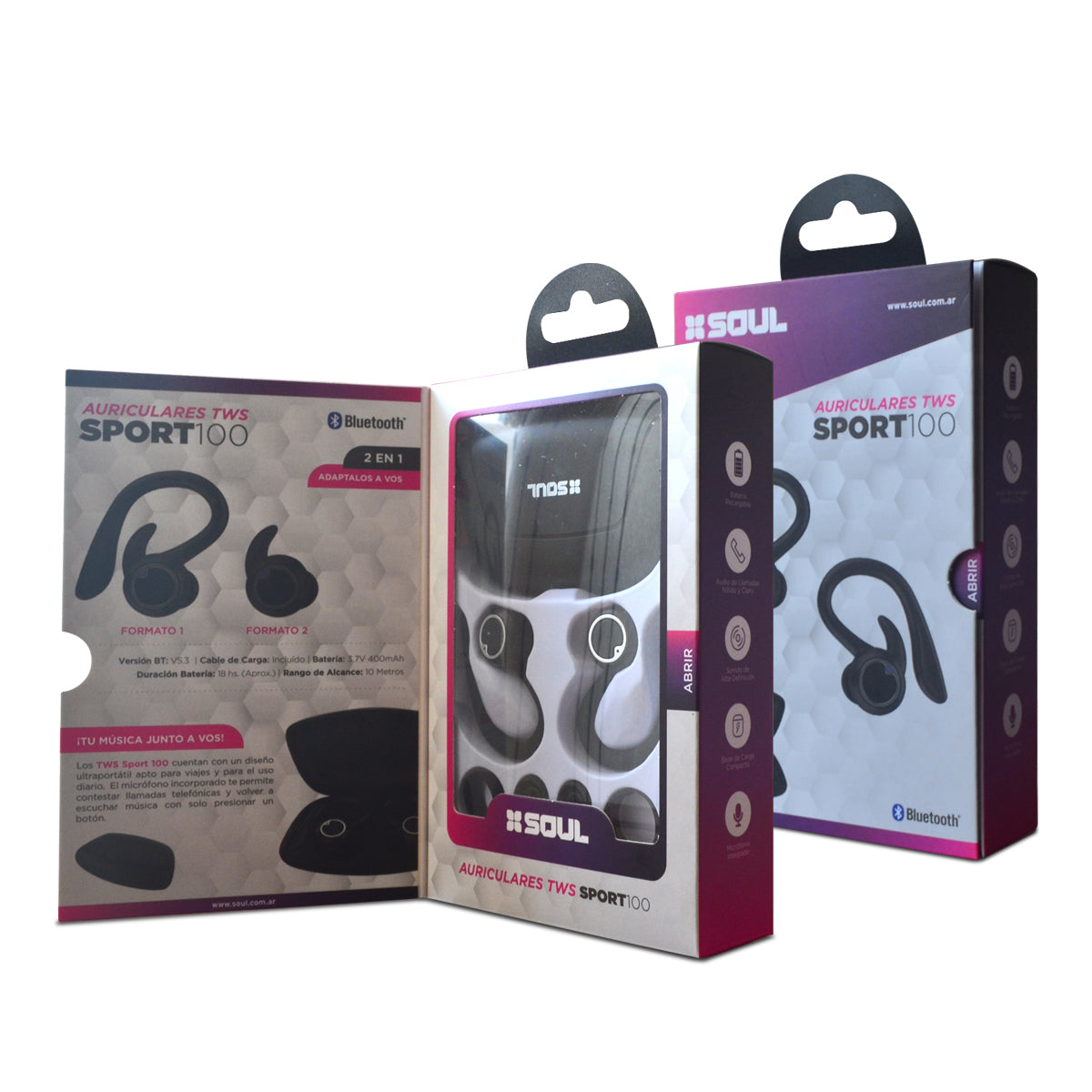 Auriculares Bluetooth Soul Sport S100