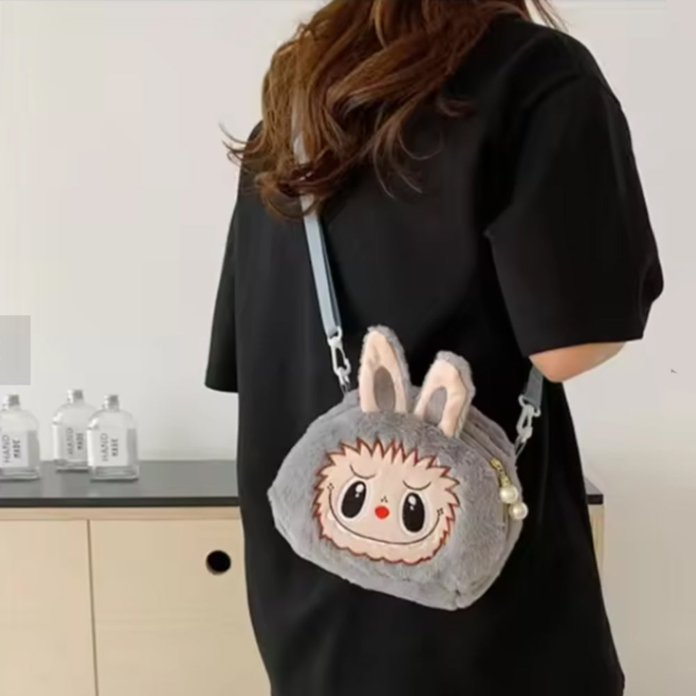 Cartera Bandolera Labubu De Felpa