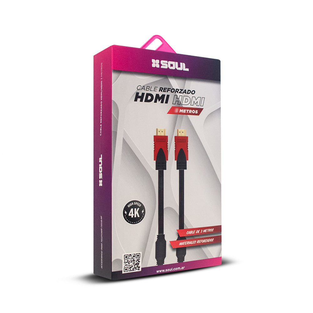 Cable Soul HDMI 4K Reforzado 1.5mts