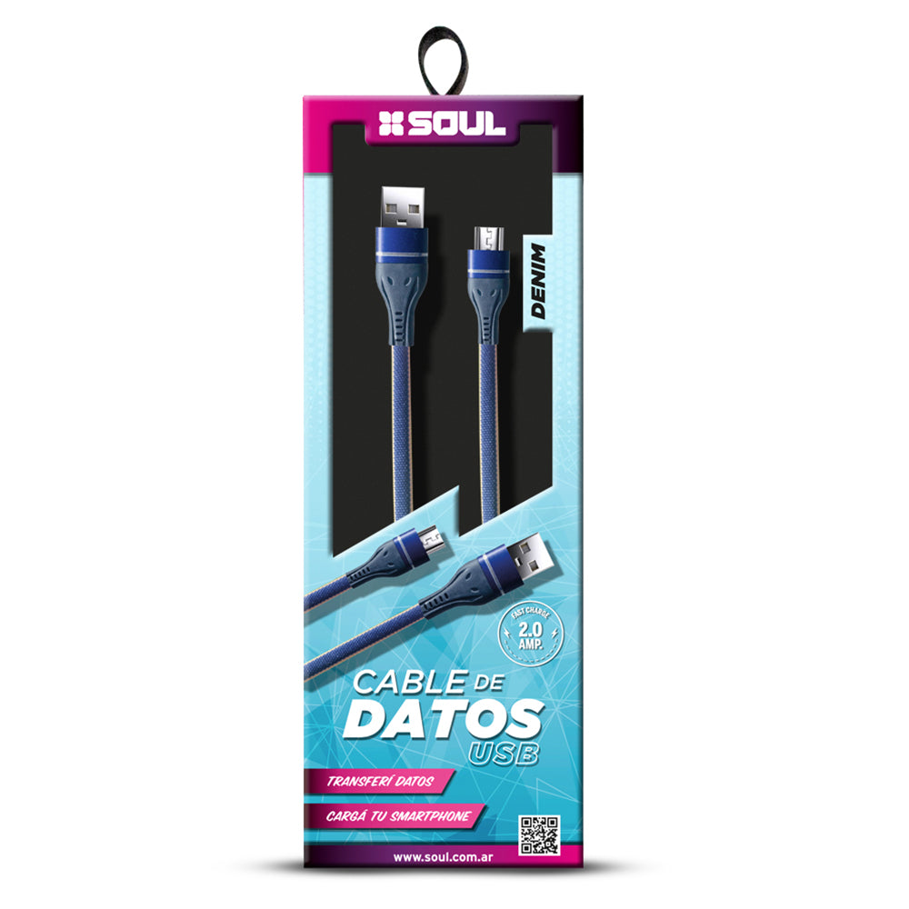 Cable Soul Denim - Micro USB