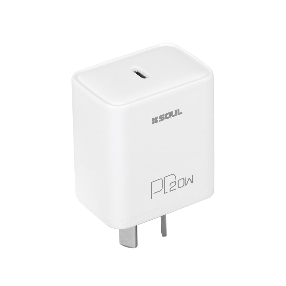 Cargador SOUL Fast Charge 20W PD - Cable Tipo C a Lightning
