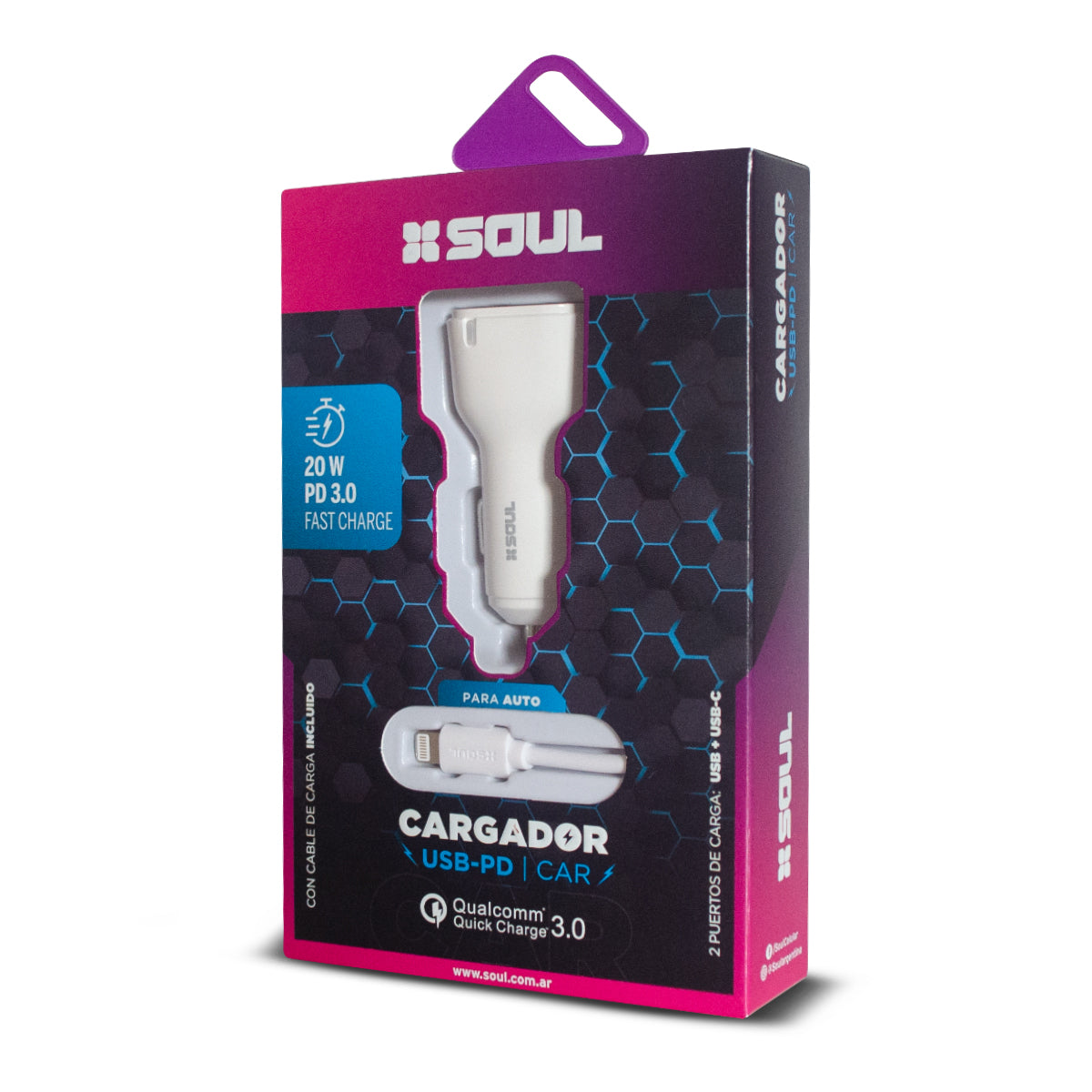 Cargador De Auto SOUL