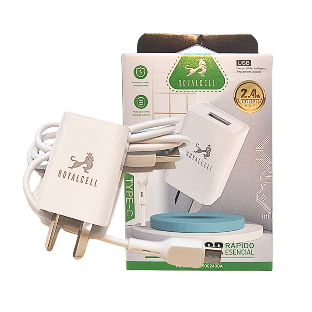 Cargador Royalcell 2.4A Tipo C