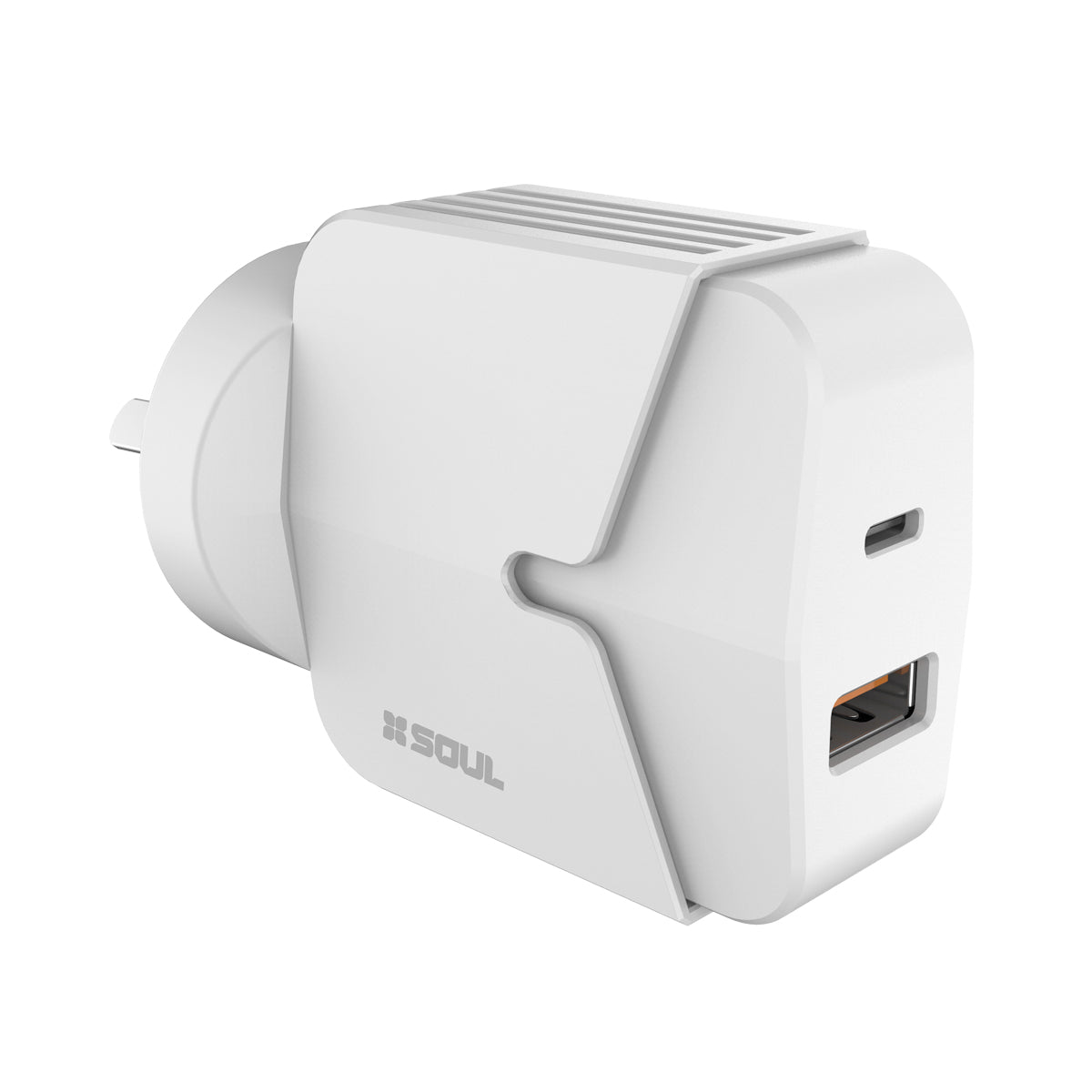 Cargador SOUL Fast Charge 20W USB + PD - Cable Tipo C a Lightning
