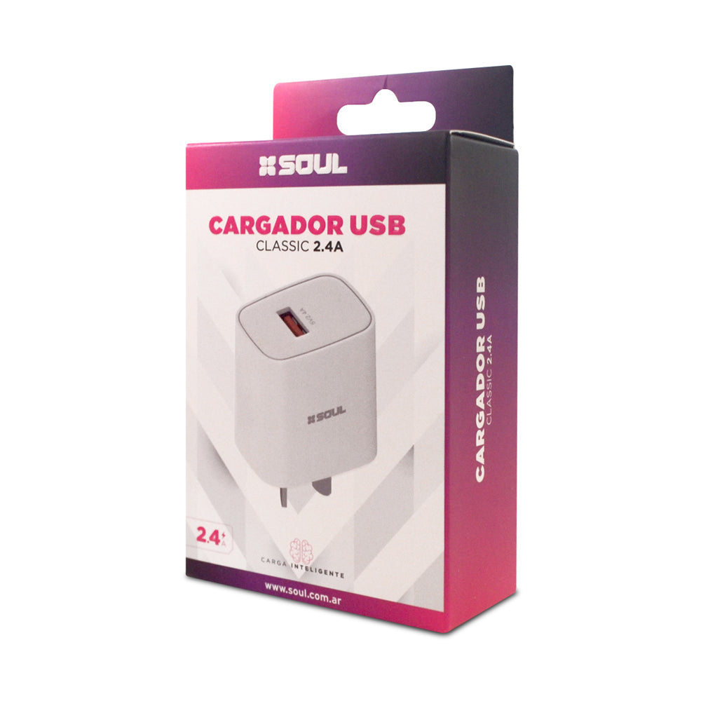 Cargador SOUL USB 2.4A