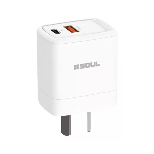 Cargador SOUL PD 20W + USB Qualcomm 18W