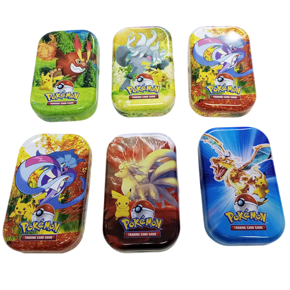 Lata Pokemon Grande- 48 cartas TCG (24 Doradas y 24 Mixtas)