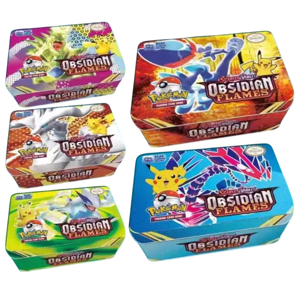 Lata Pokemon Mediana- 40 cartas TCG + Especiales