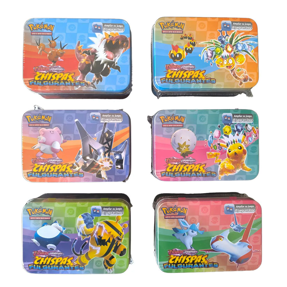 Lata Pokemon XS- 40 cartas TCG + Especial