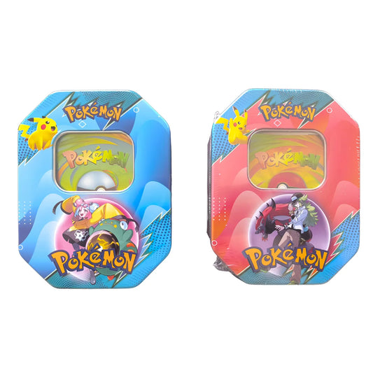 Lata Pokemon XXL- 60 cartas TCG + Especial + Tablero