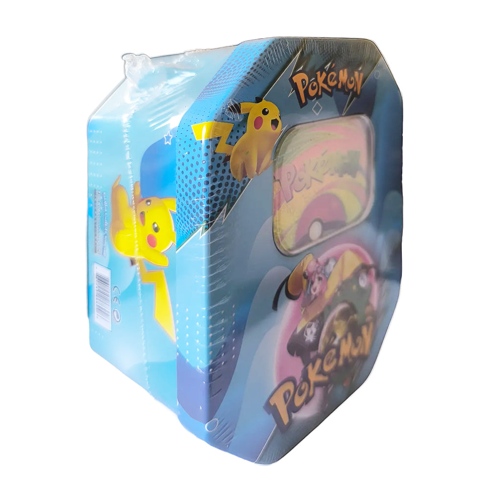 Lata Pokemon XXL- 60 cartas TCG + Especial + Tablero