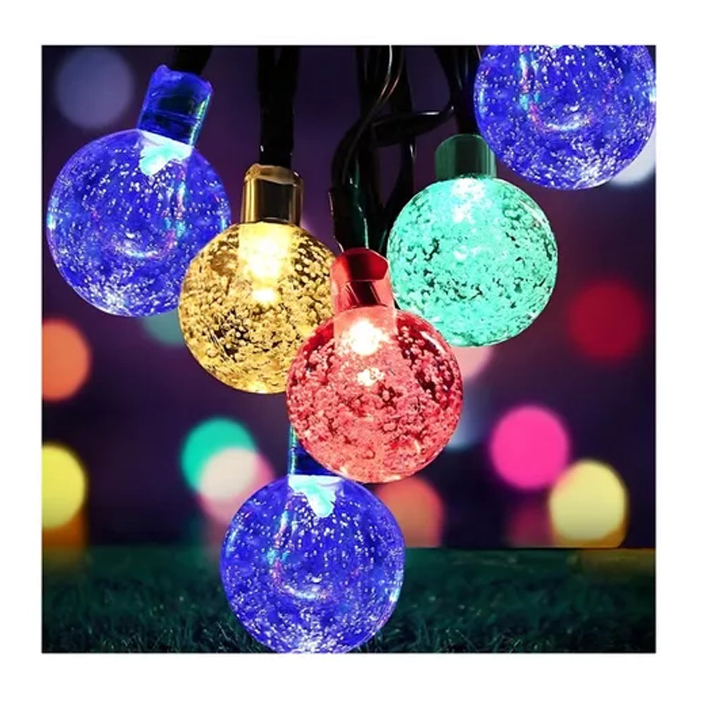 Guirnalda Solar Luces Led Rgb Exterior 8 Modos 10 Mts 50 Led
