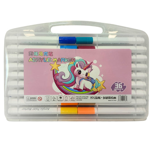 Marcadores Acrilicos Unicornio x 36 colores