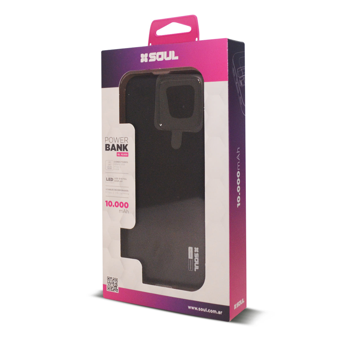 Cargador Portatil Soul 6000mAh Lightning + Tipo C