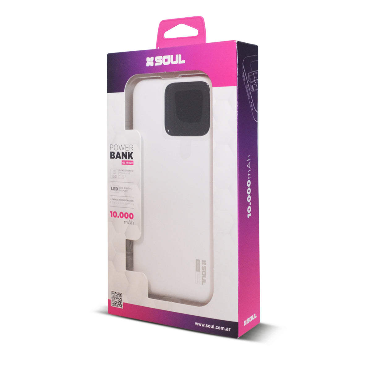 Cargador Portatil Soul 6000mAh Lightning + Tipo C