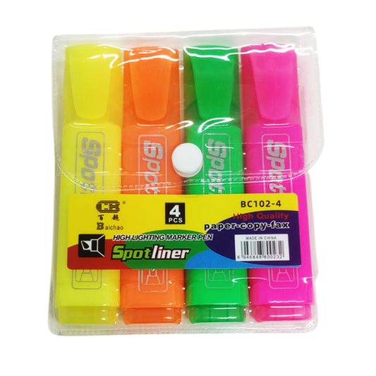 Resaltadores Fluorescentes Spotliner Pack x 4