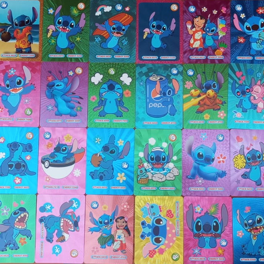 Cartas Coleccionables Stitch - Sobres x 10 unidades