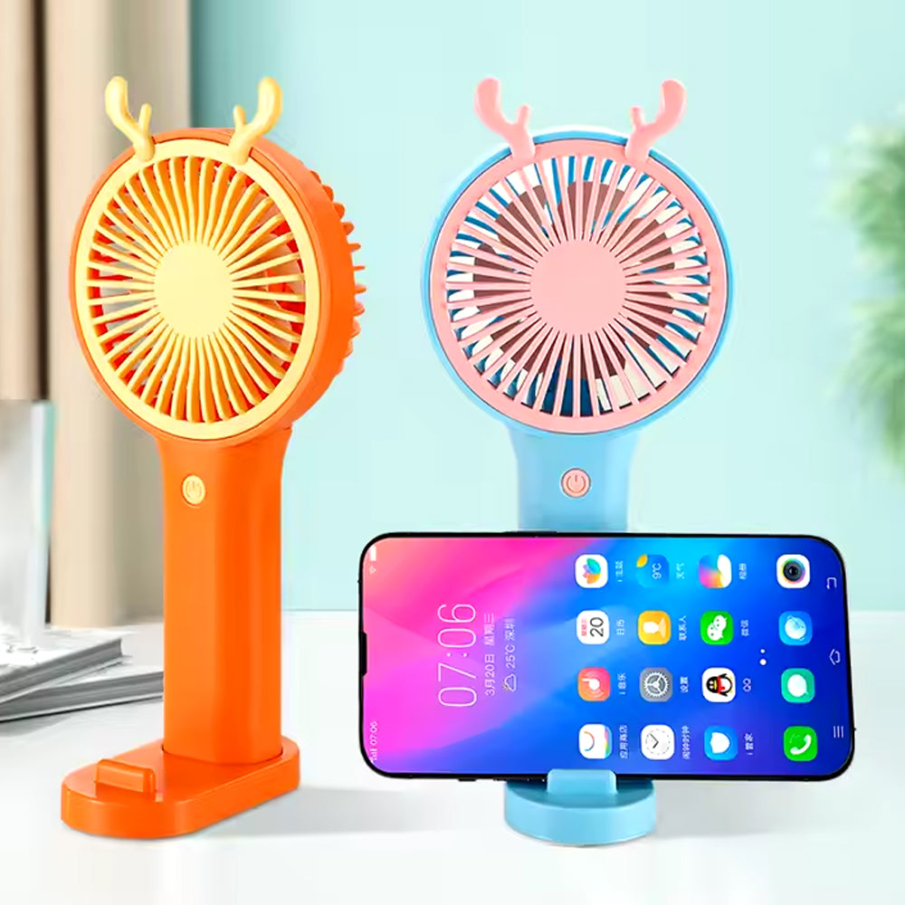 Ventilador De Mano Con Orejas