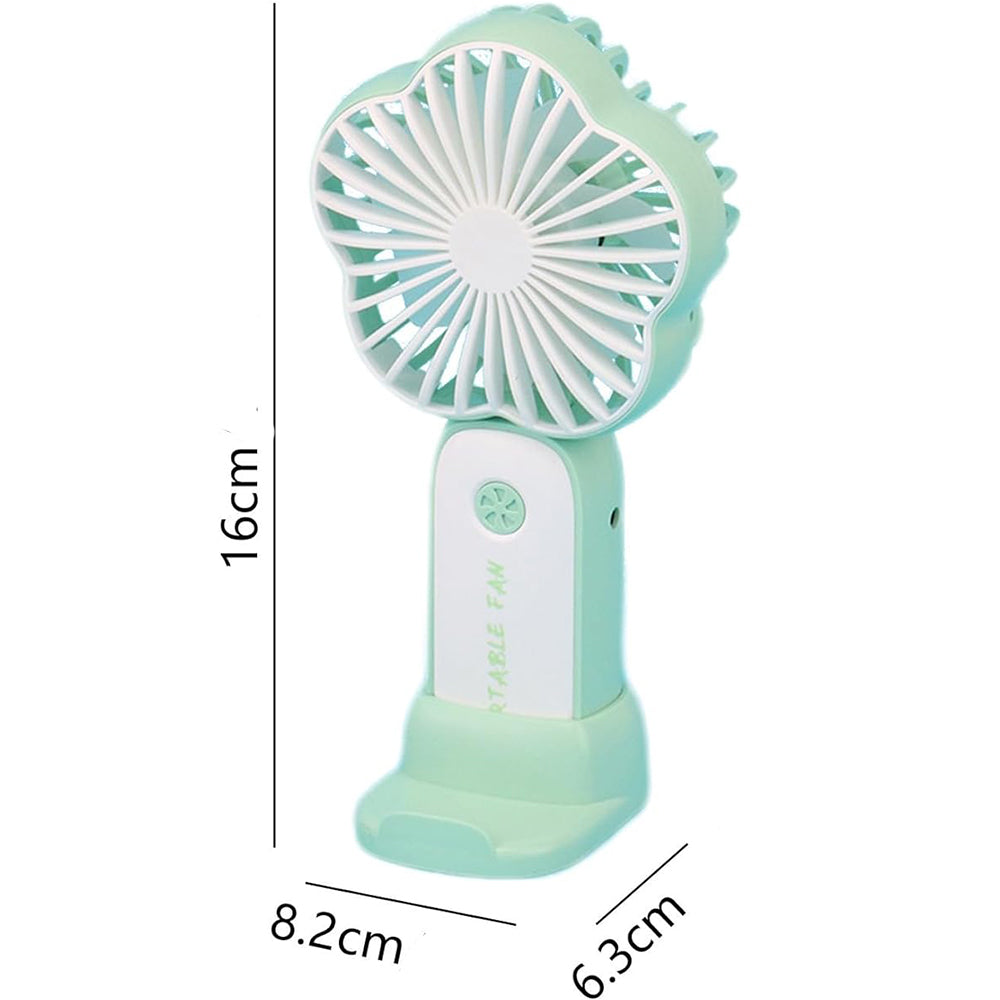 Ventilador de Mano Flor con Base