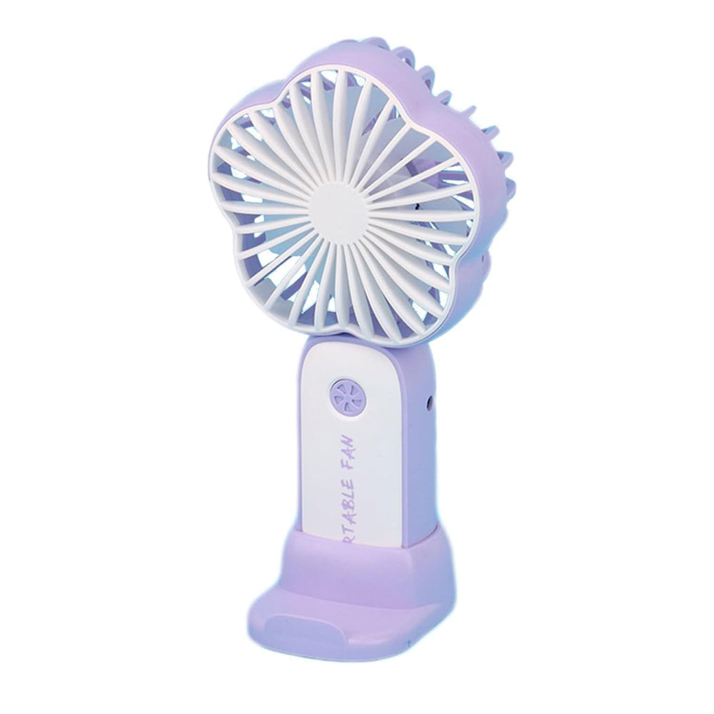 Ventilador de Mano Flor con Base