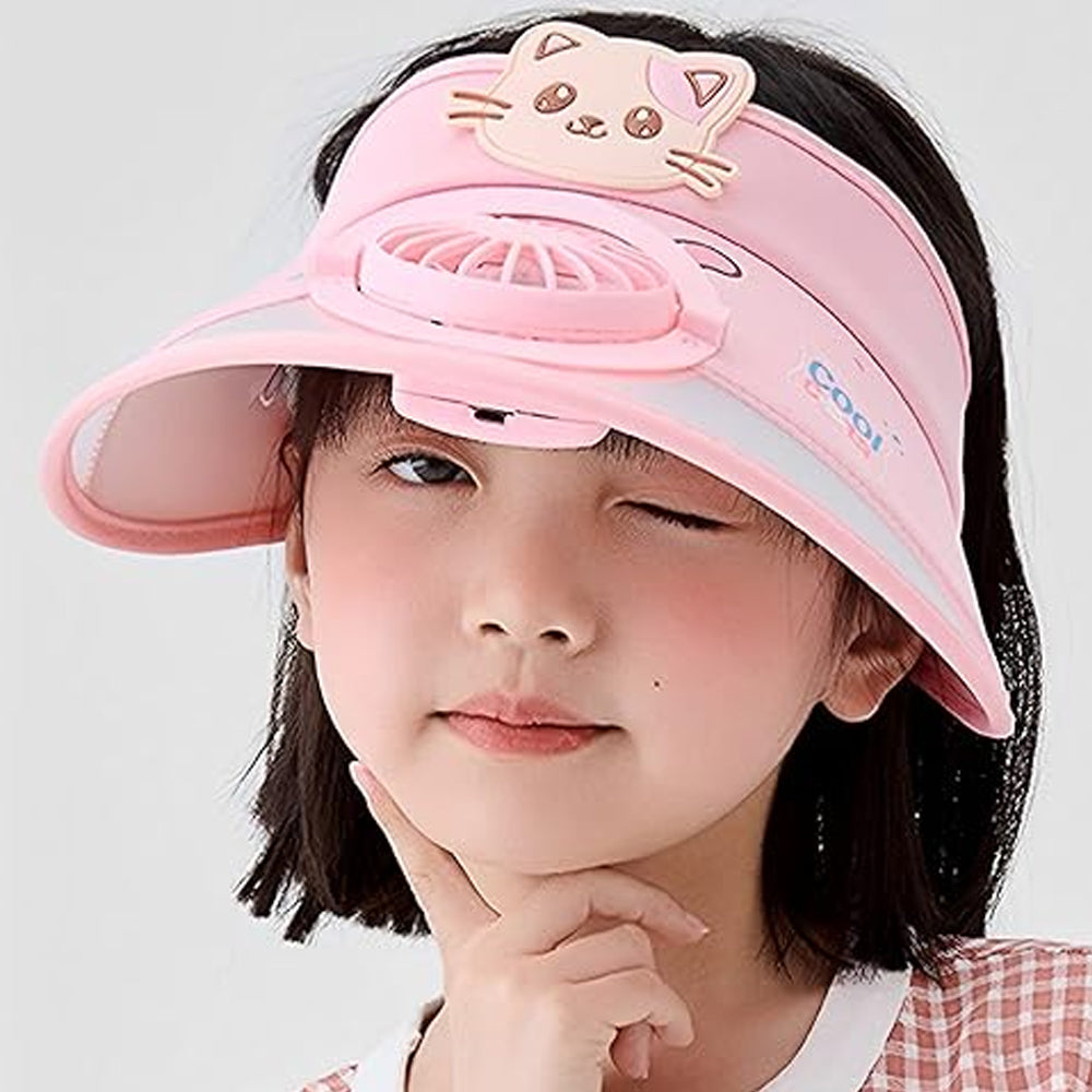 Visera Gorra Infantil Con Ventilador