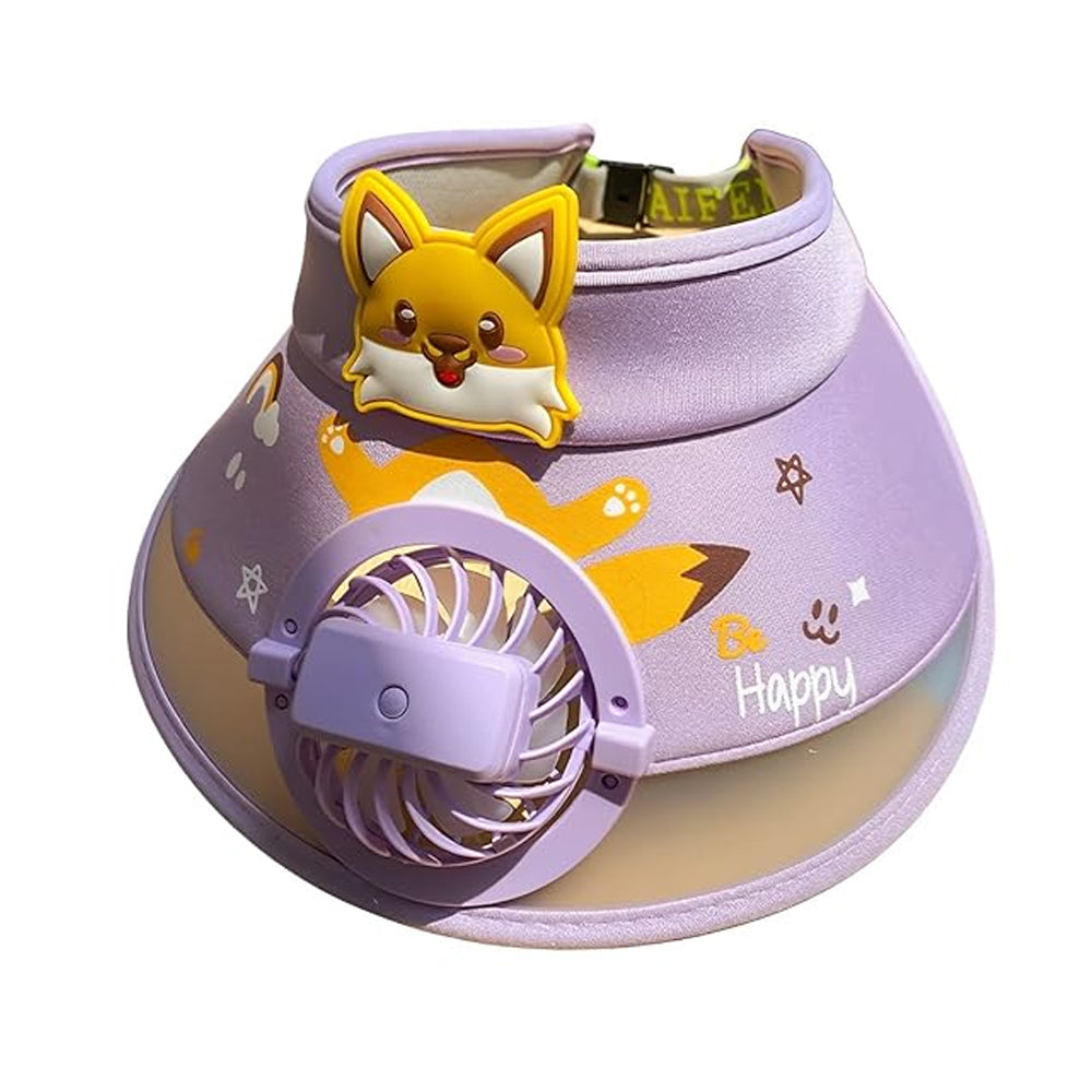 Visera Gorra Infantil Con Ventilador