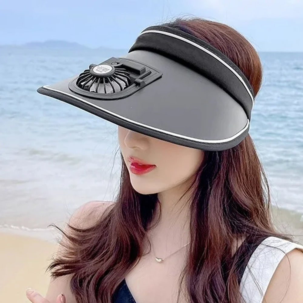 Visera Gorra Unisex Con Ventilador